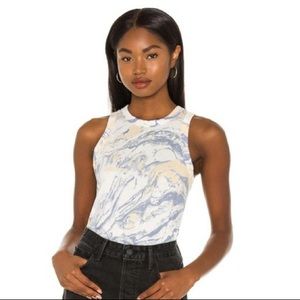 NWT Rails Clothing Blue and Yellow Racer Tank Size M